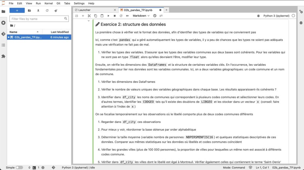 Exemple d'un module de formation