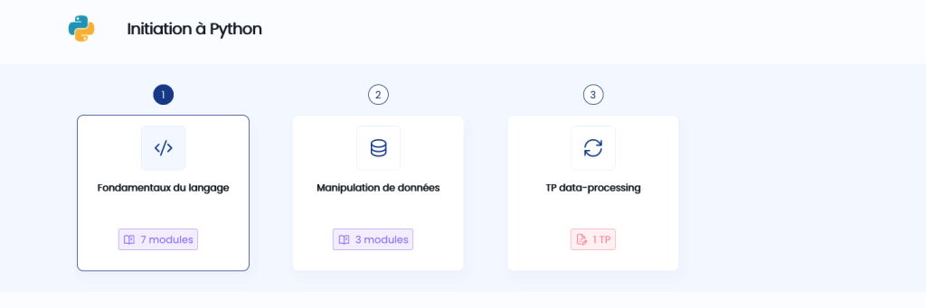 Offre de formation Python