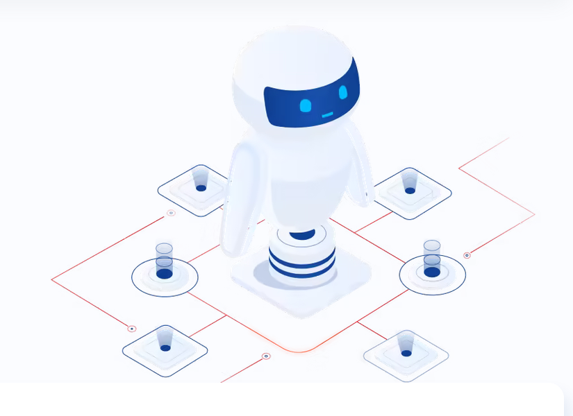 Personnage robot de Datafid